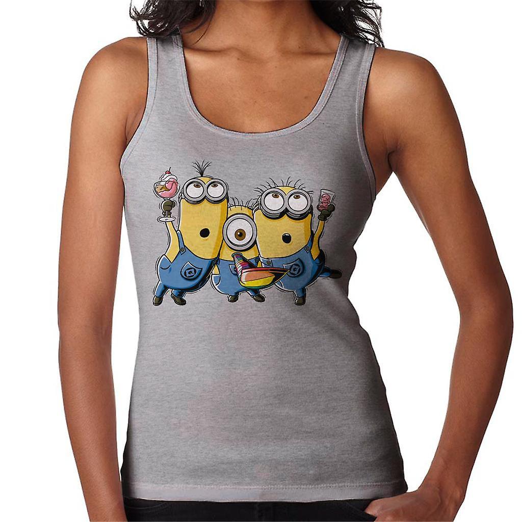 Despicable Me Minions Party Women's Vest Heather Grey Large