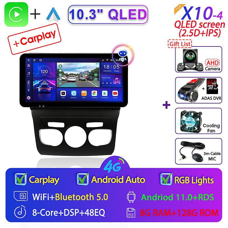 Roobeki Srnubi 10.3" Android 11 Car Radio For Citroen C4 2 B7 2013-2016 2din Multimedia Player Gps Navigation Qled Screen Carplay Stereo X10-4...