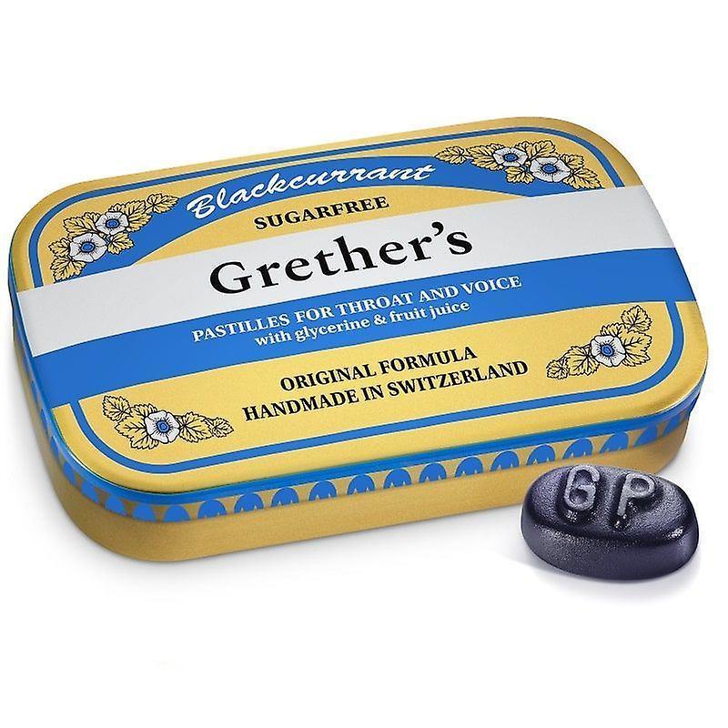 Grethers Grether's Blackcurrant Pastilles Sugar Free 60g