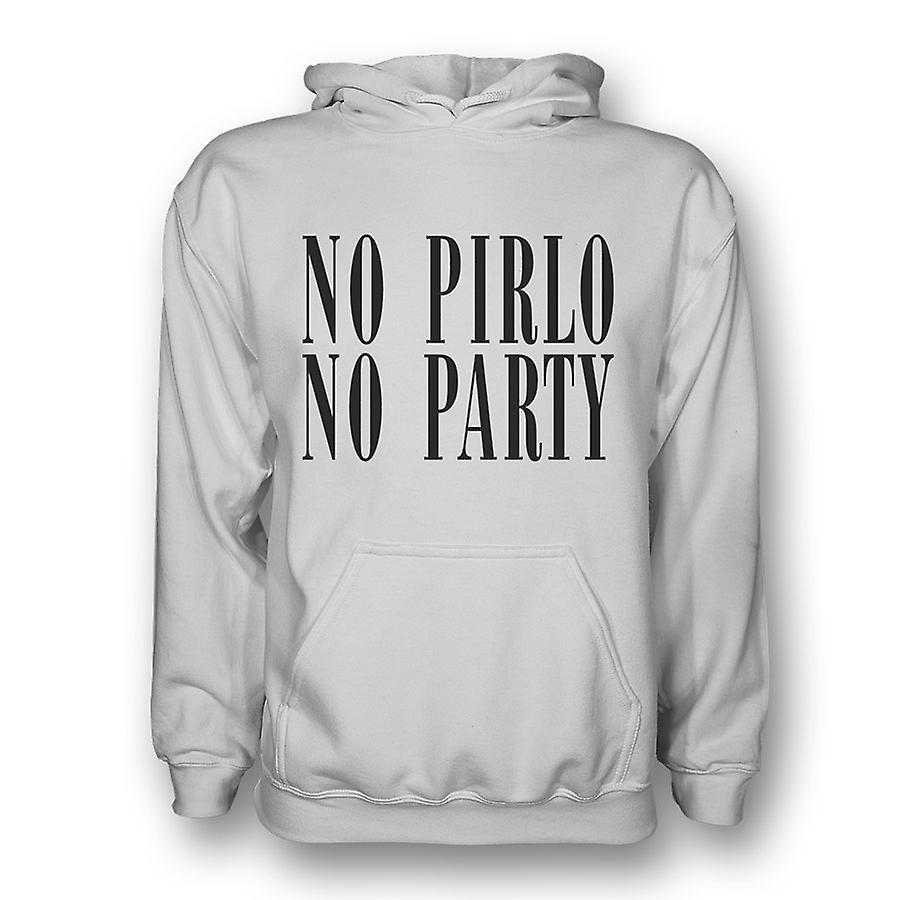 Gildan No Pirlo No Party Hoody (white) - Kids XLB (12-13 Years)