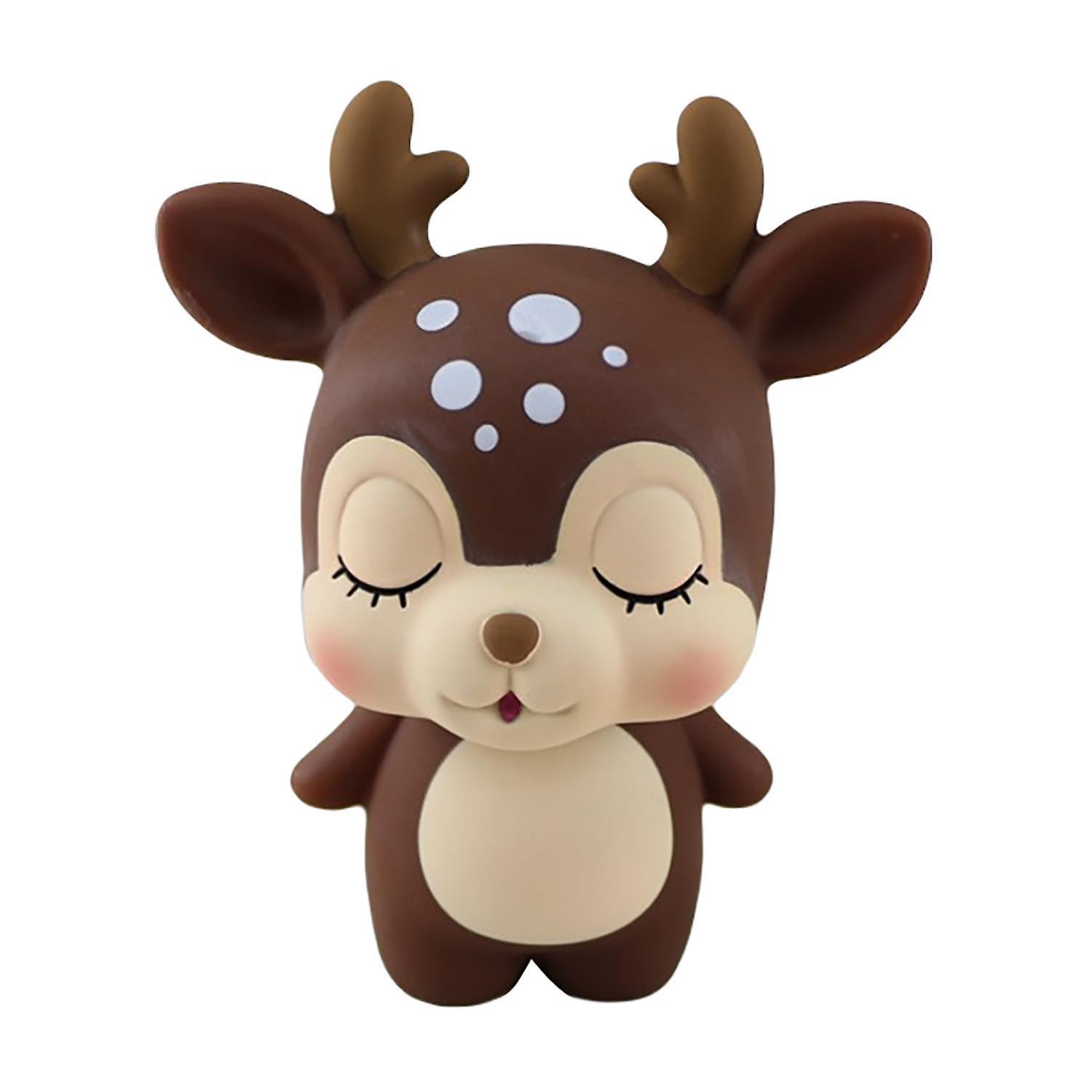 Biplut Cartoon Cute Deer Shape Piggy Bank Money Box Coin Storage Container Kids Gift