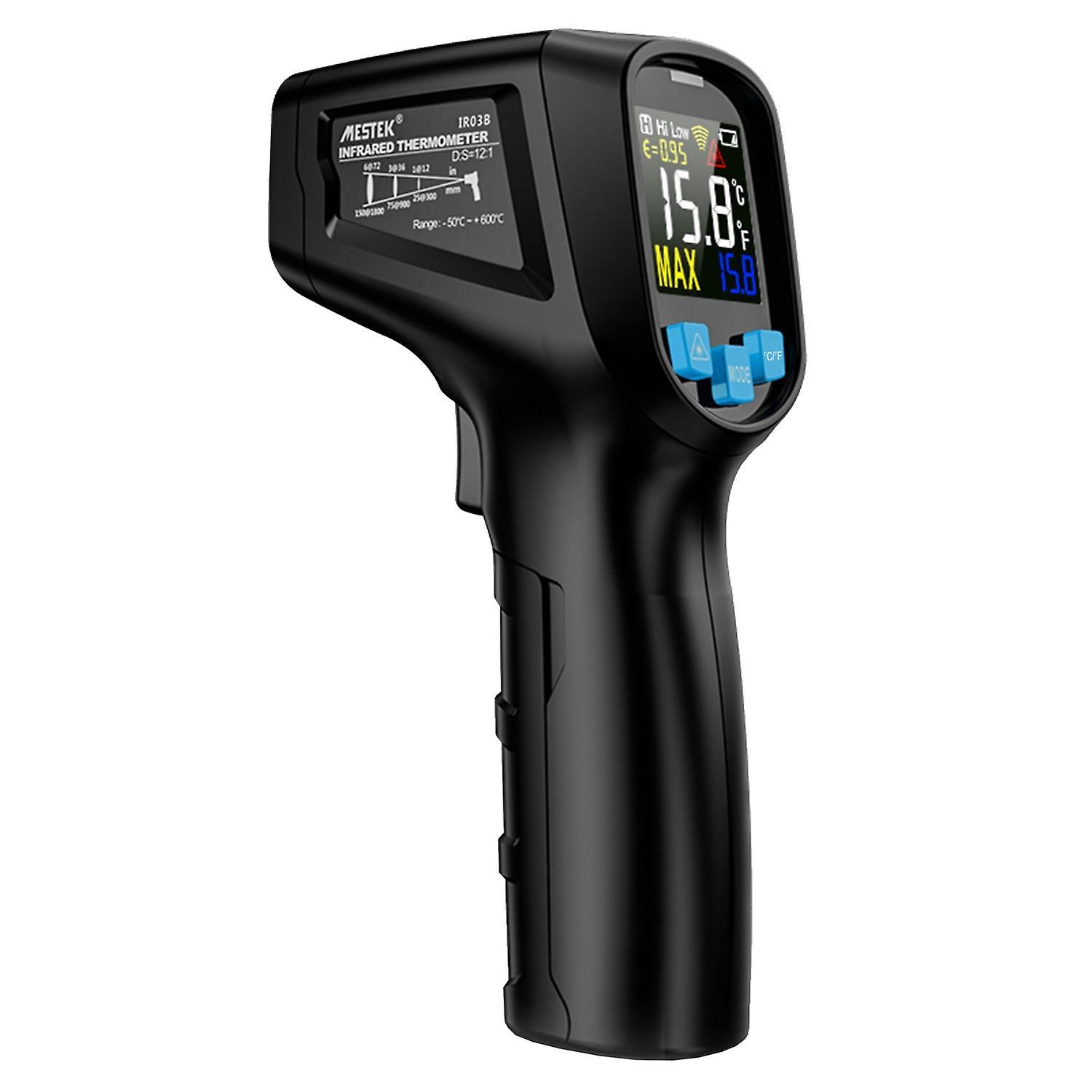 MESTEK -50~600℃ Handheld Non-contact Digital LCD Infrared Thermometer Industrial IR Temperature Test IR03B