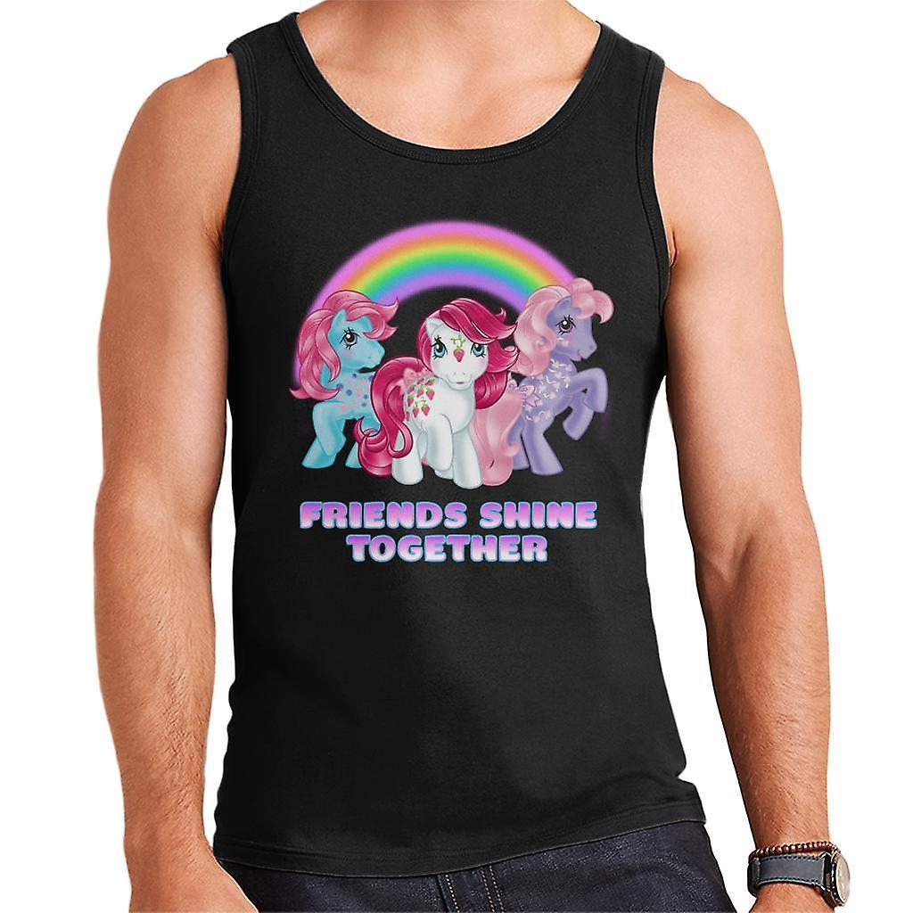 My Little Pony Friends Shine Together Men's Vest Black Small