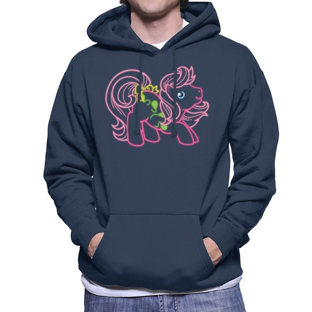 My Little Pony Neon Balloon Cutie Mark Men's Hooded Sweatshirt Navy Blue Small