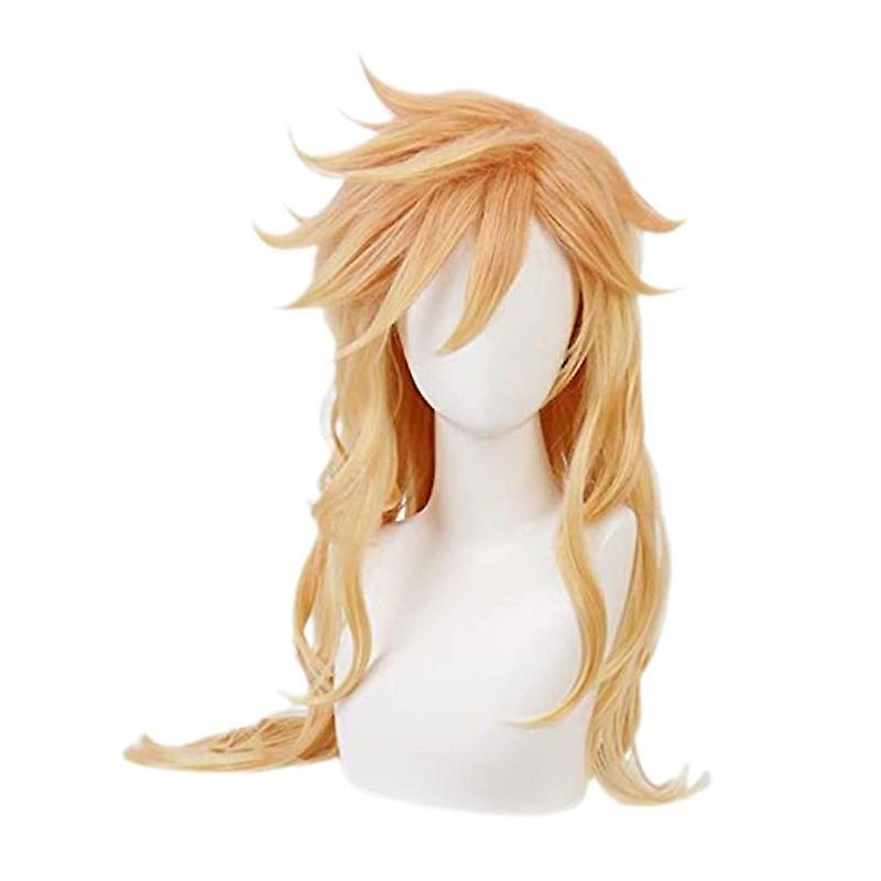 Unbrand Anime Demon Slayer Kimetsu No Yaiba Douma Costume Cosplay Orange Wig