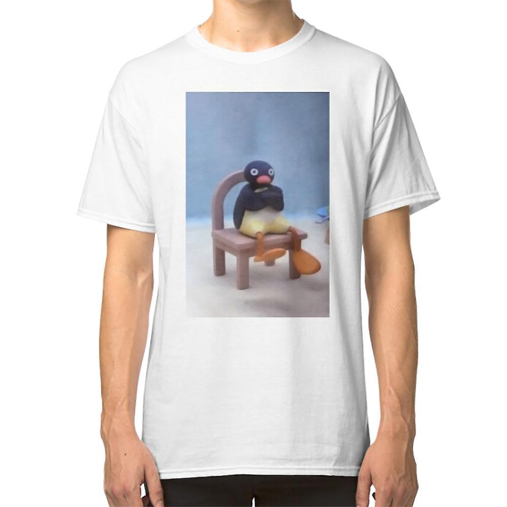 RockShark Angry Pingu T-shirt white L