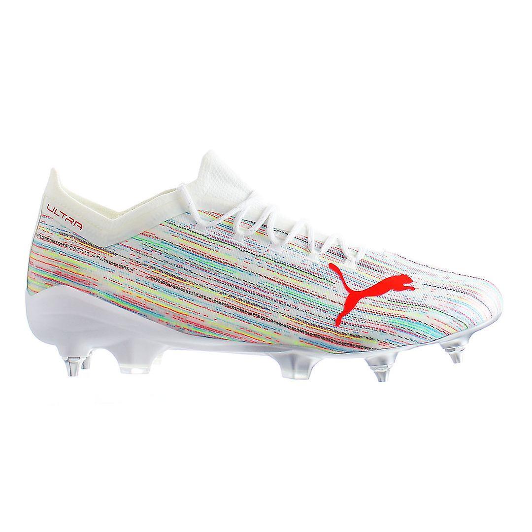 Puma Ultra 2.1 MxSG Lace-Up White Synthetic Mens Football Boots 106339_04 UK 7 EU 40.5 US 8