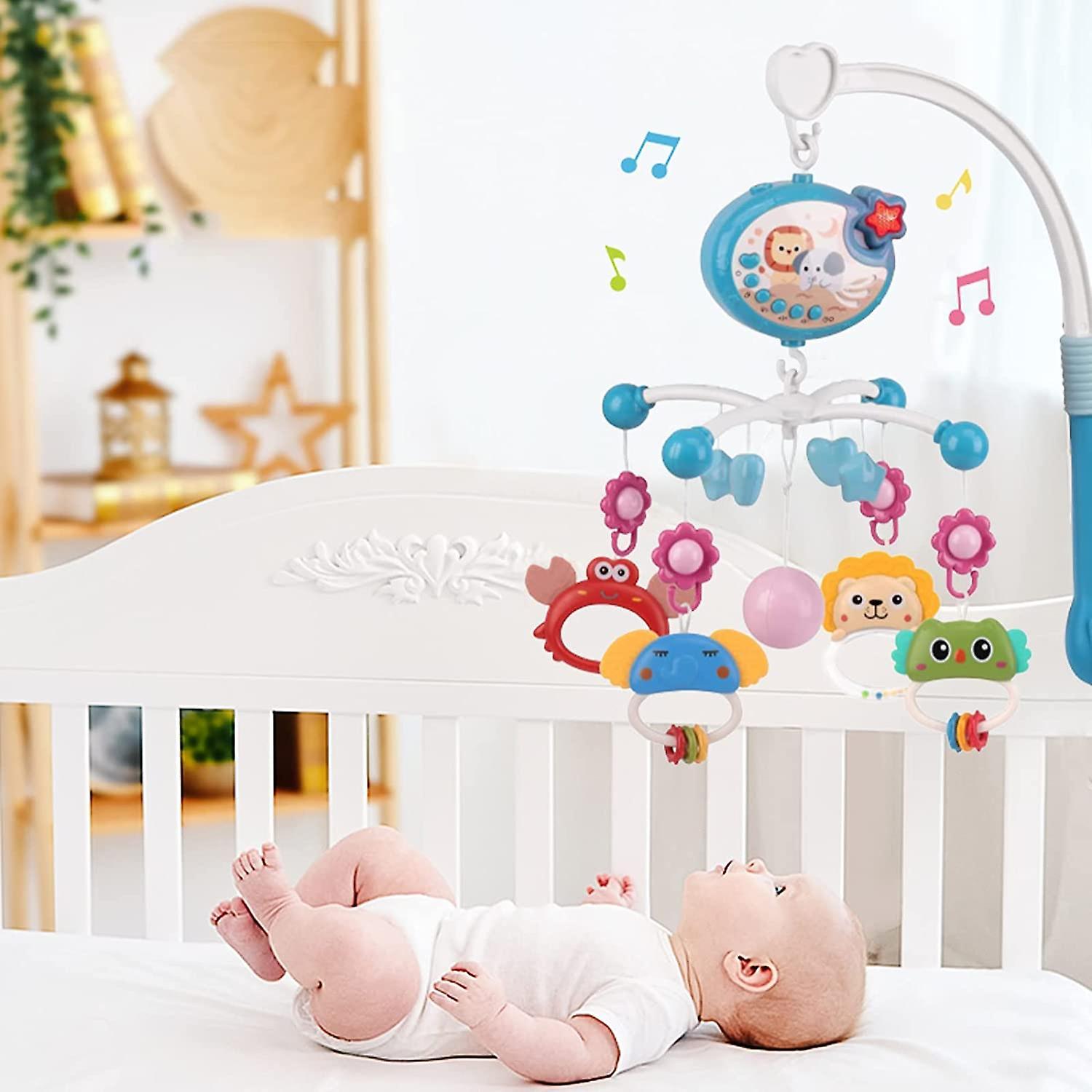 Aiyuego Cot Mobile For Babies  Baby Mobile For Crib  Hanging Projection Mobile With Music Box  Timing Function  Musical Mobile For Baby  Gifts For ...