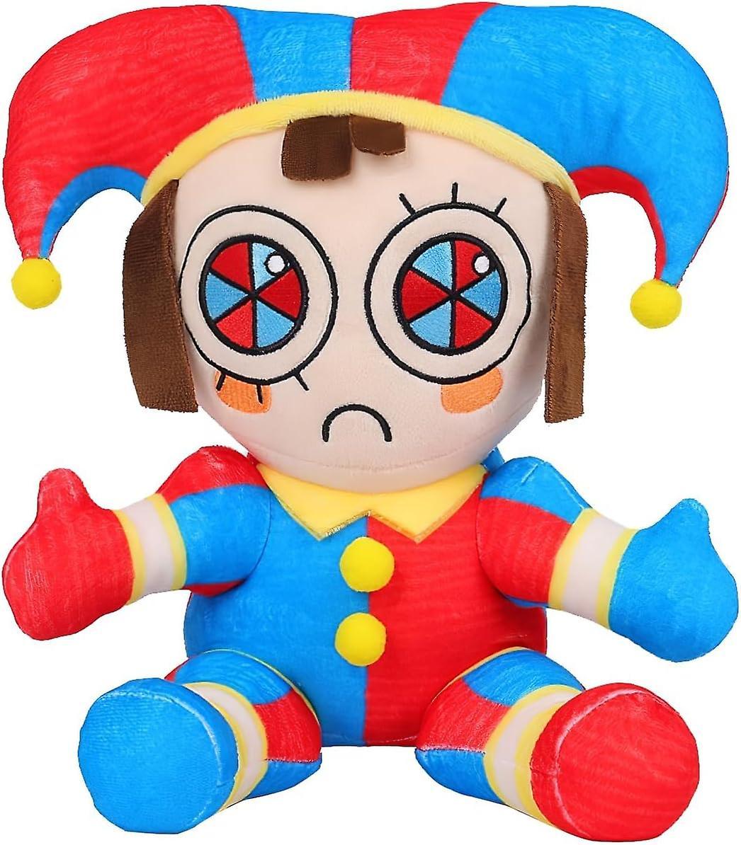 Ubiuo The Amazing Digital Circus Plush, 11.2" Digital Circus Plush Toys, Pomni And Jax Stuffed Animal Plushie Doll Gift For Kids & Fans (pomni)