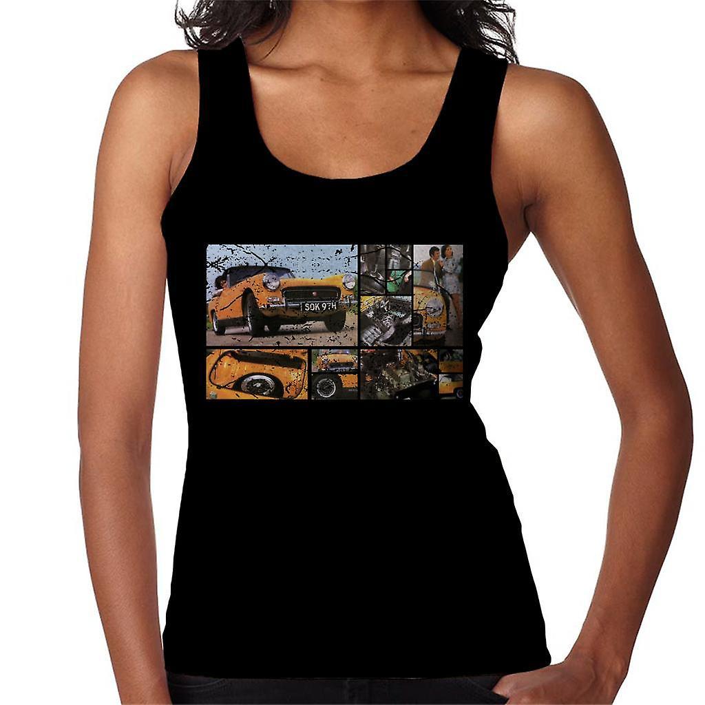 Austin Healey Sprite Mark IV Montage British Motor Heritage Women's Vest Black Medium