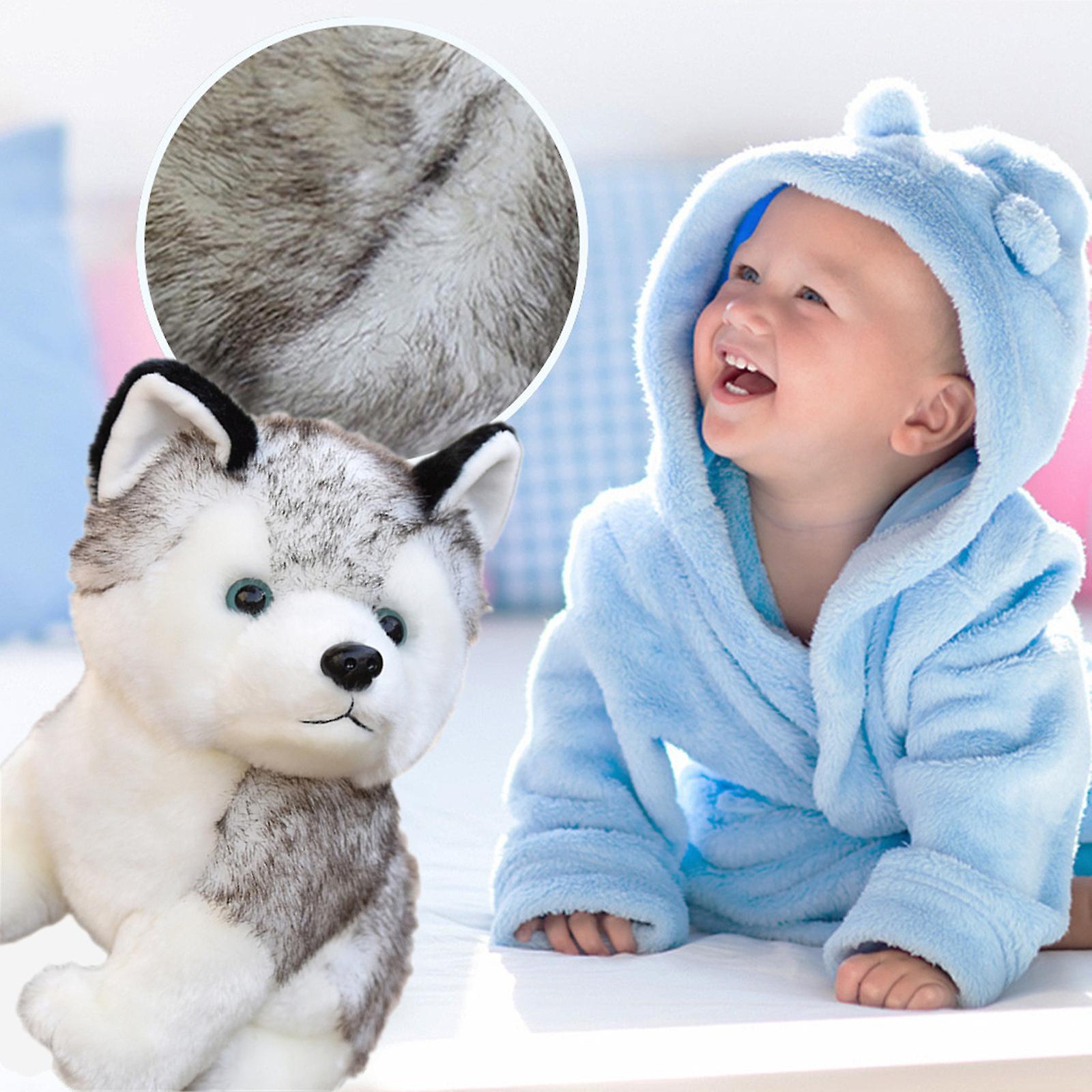 Baodan Hu-sky Dogs Plush Cute Plushies  Wolf Stuffed Toys Soft Puppy Doll Christmas Gifts Baby Toys For Boys Hu-sky Plushies L