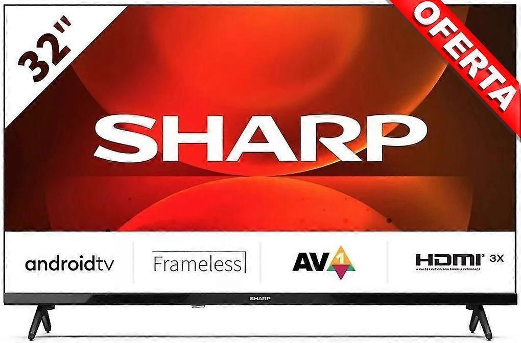 Sharp 32Fh2ea Tv 32" Led Hd Android Tv 3Xhdmi 2Xusb Chromecast Wifi Bt Frameless Google Asist