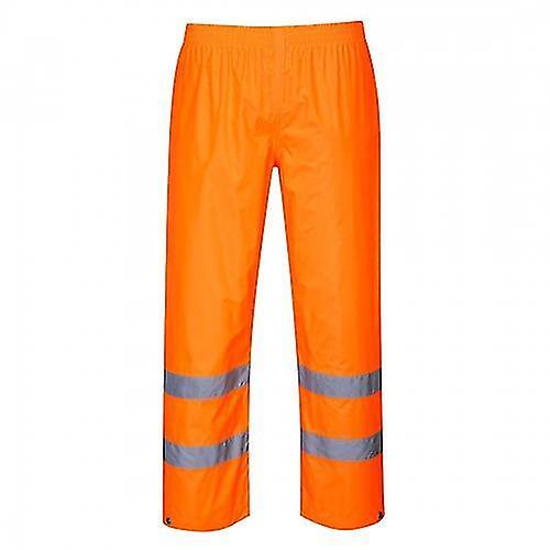 Portwest Mens Hi-Vis Rain Trousers Yellow M