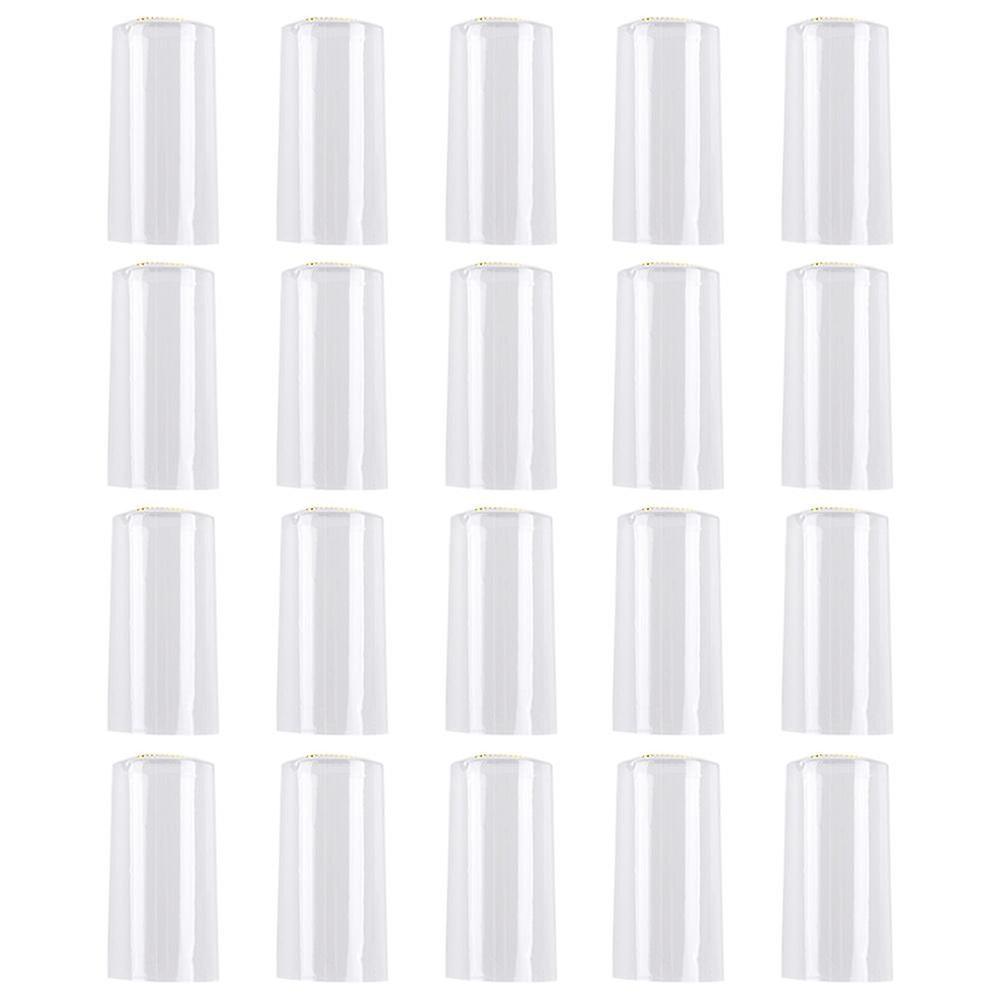 Yozhiqu 50 Pcs Clear Sleeves Bottle Tops Sleeves Wine Shrink Wrap Wine Bottle Shrink Cap Wine Heat Shrinkable Films Wine Cellar Capsules