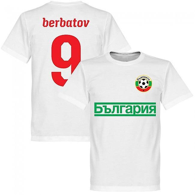 Soccer Tees Bulgaria Berbatov 9 Team T-Shirt - White L