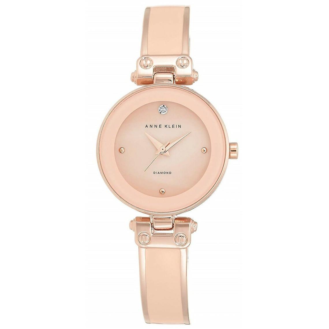 Anne Klein AK-1980BMRG Watch - Diamond Bracelet Steel Rose Gold Case Aluminium Rose Gold Women's Watch Dor rose