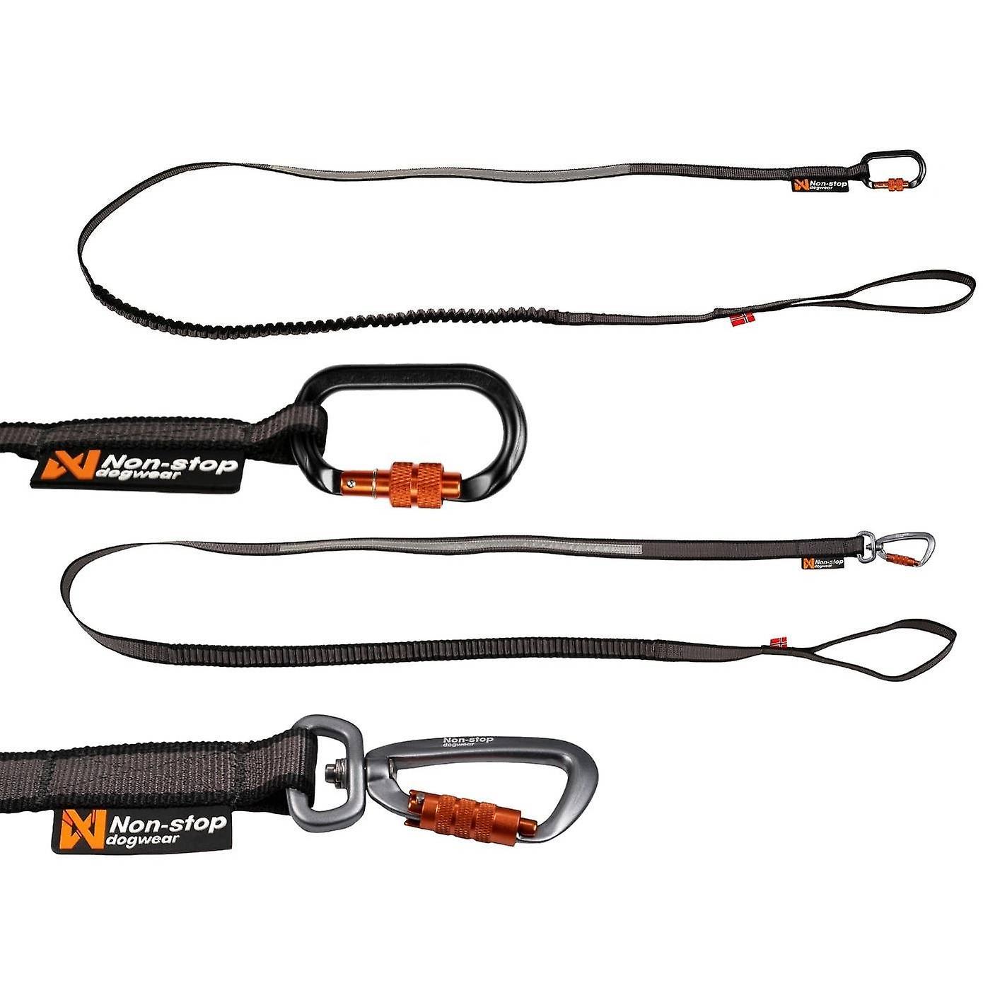 Non-Stop Dogwear Bungee Touring Leash Black 2.8m/23mm