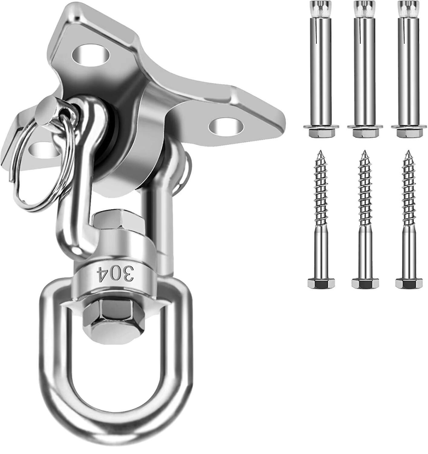 Dstlv Ceiling Hook Hanging Chair Hook 360 Swivel, Stainless Steel Outdoor Bracket Up to 600kg