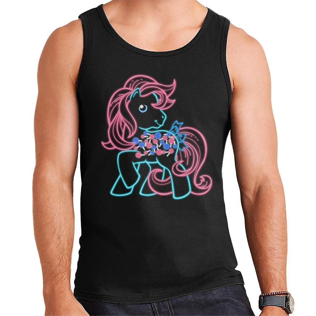 My Little Pony Lollipop Neon Men's Vest Black Medium