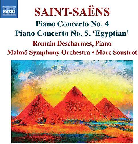 Naxos Saens / Descharmes / Soustrot - Piano Concertos 4 & 5  [COMPACT DISCS] USA import