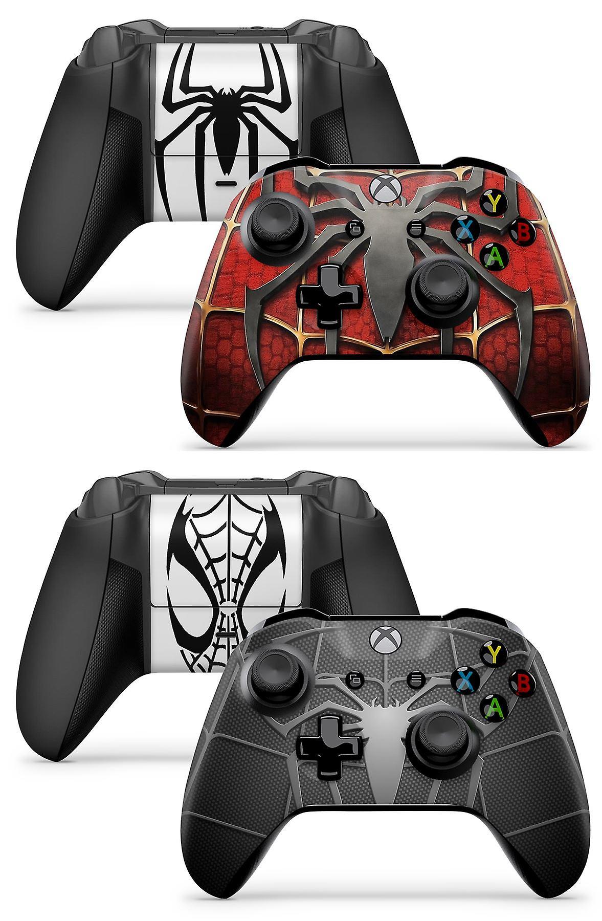 giZmoZ n gadgetZ GNG 2 x Spider Controller Skins Full Wrap Vinyl Sticker compatible with Xbox One / S /  X