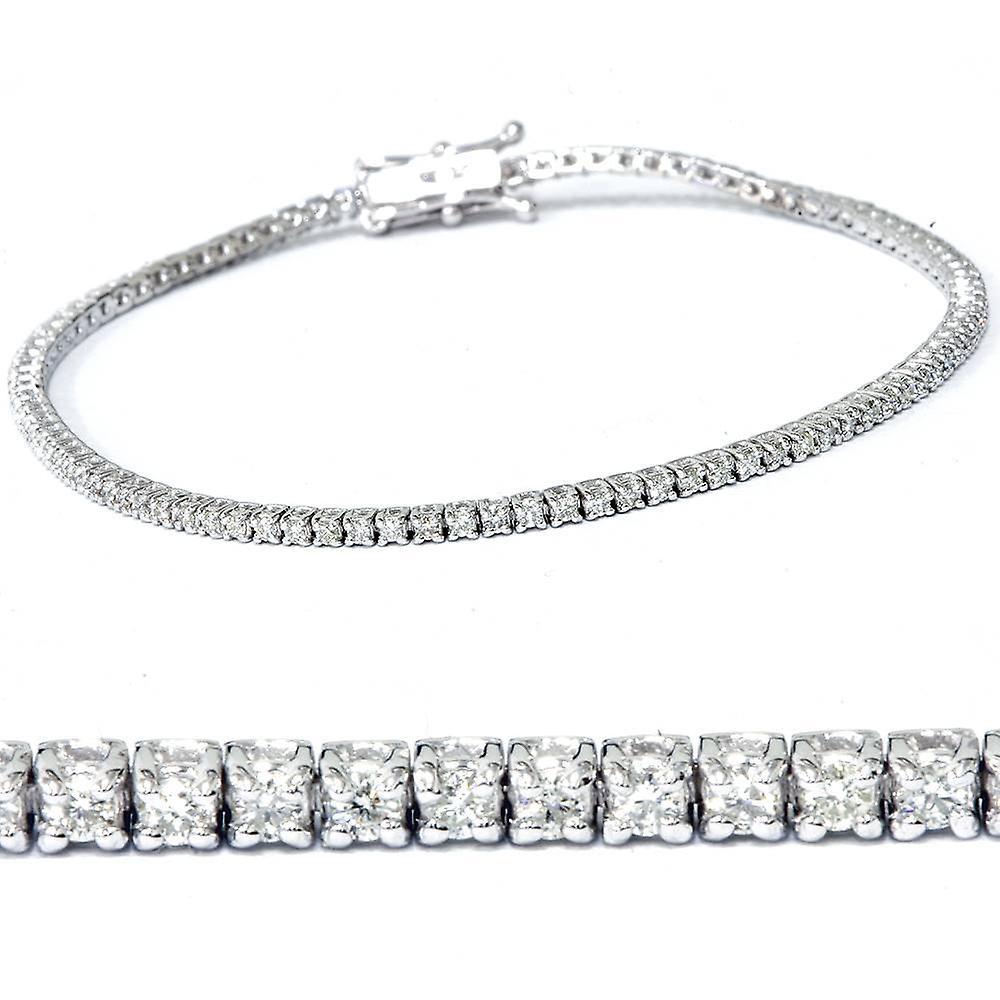 Pompeii3 2ct Diamond Tennis Bracelet 14K White Gold 7"