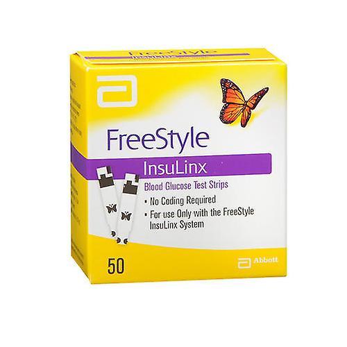 Freestyle FreeStyle InsuLinx Blood Glucose Test Strips, 50 Each (Pack of 1)