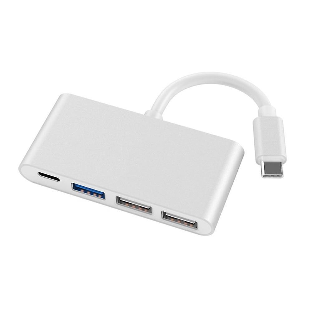 Slowmoose Type-c To Usb 2.0/3.0 Converter Adapter-4 In 1 Hub Silver