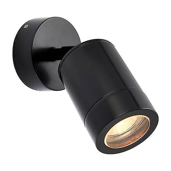 Saxby Lighting Odyssey LED 1 Light Outdoor Spotlight Satin Black, Glass IP65