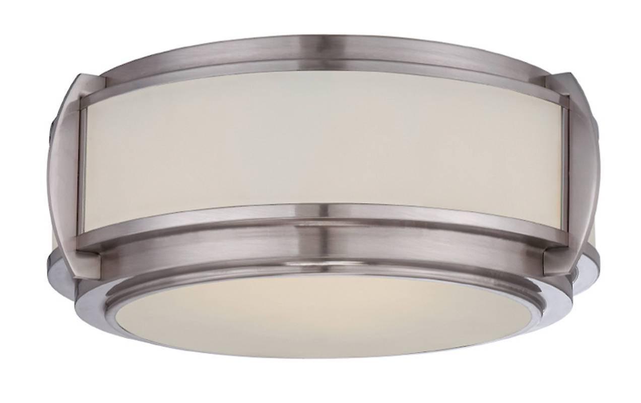 Wilkinson 3 Light Flush Ceiling Light Brushed Nickel E27