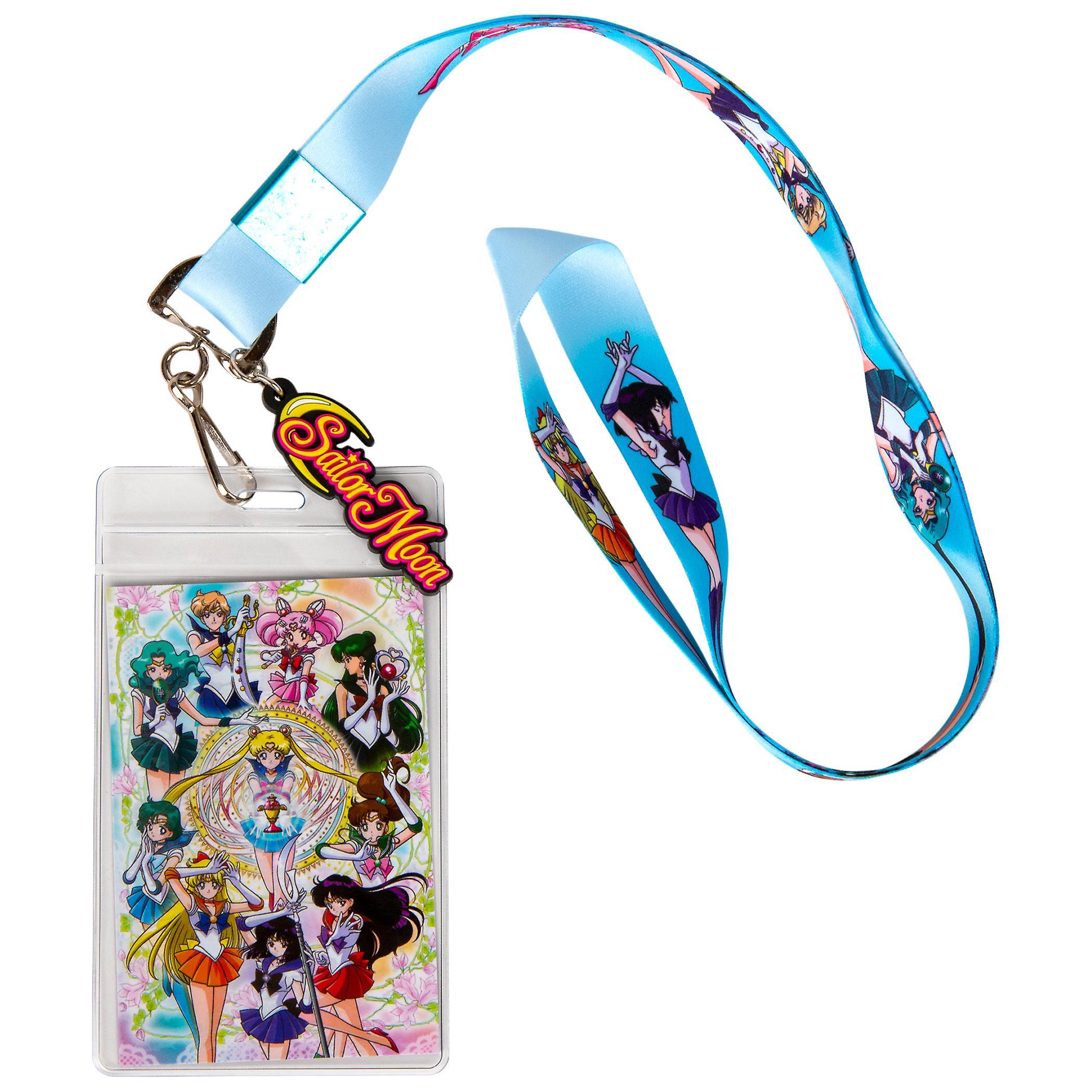 Anime & Manga Sailor Moon and Friends ID Badge and Charm Lanyard Blue