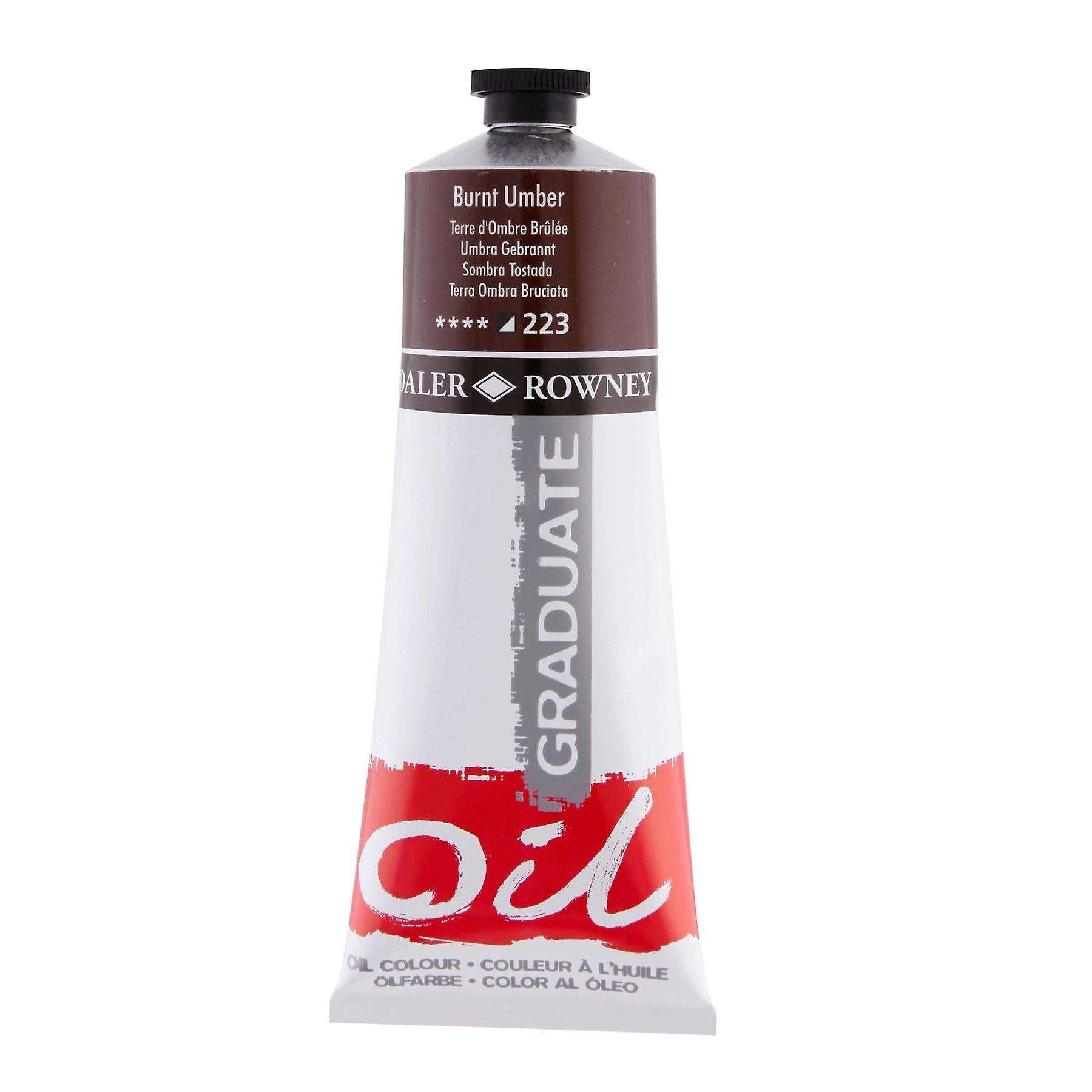 Daler-Rowney Daler Rowney Graduate Oil Colour 200ml 223 Burnt Umber