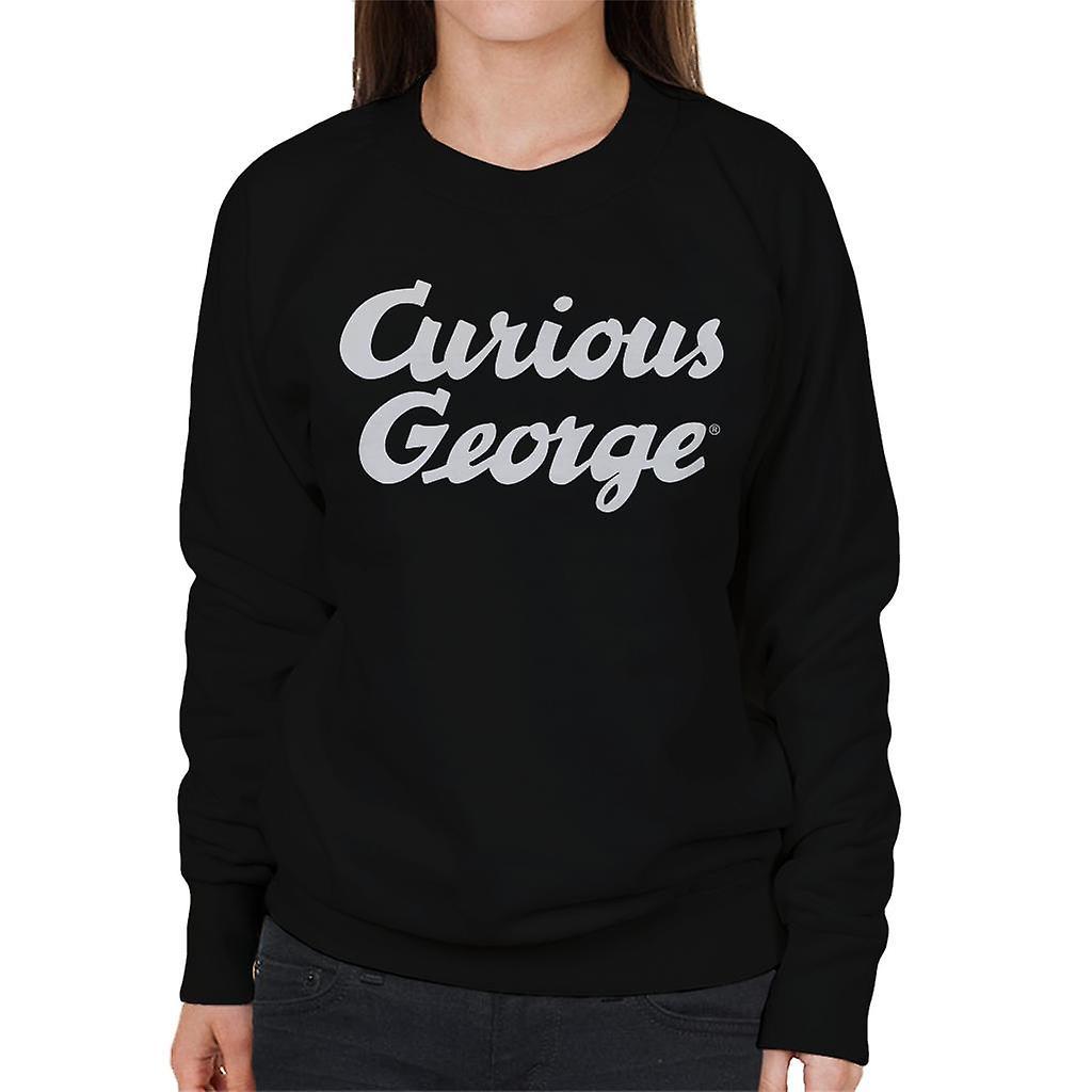 Curious George Big Logo Women's Sweatshirt Black Large