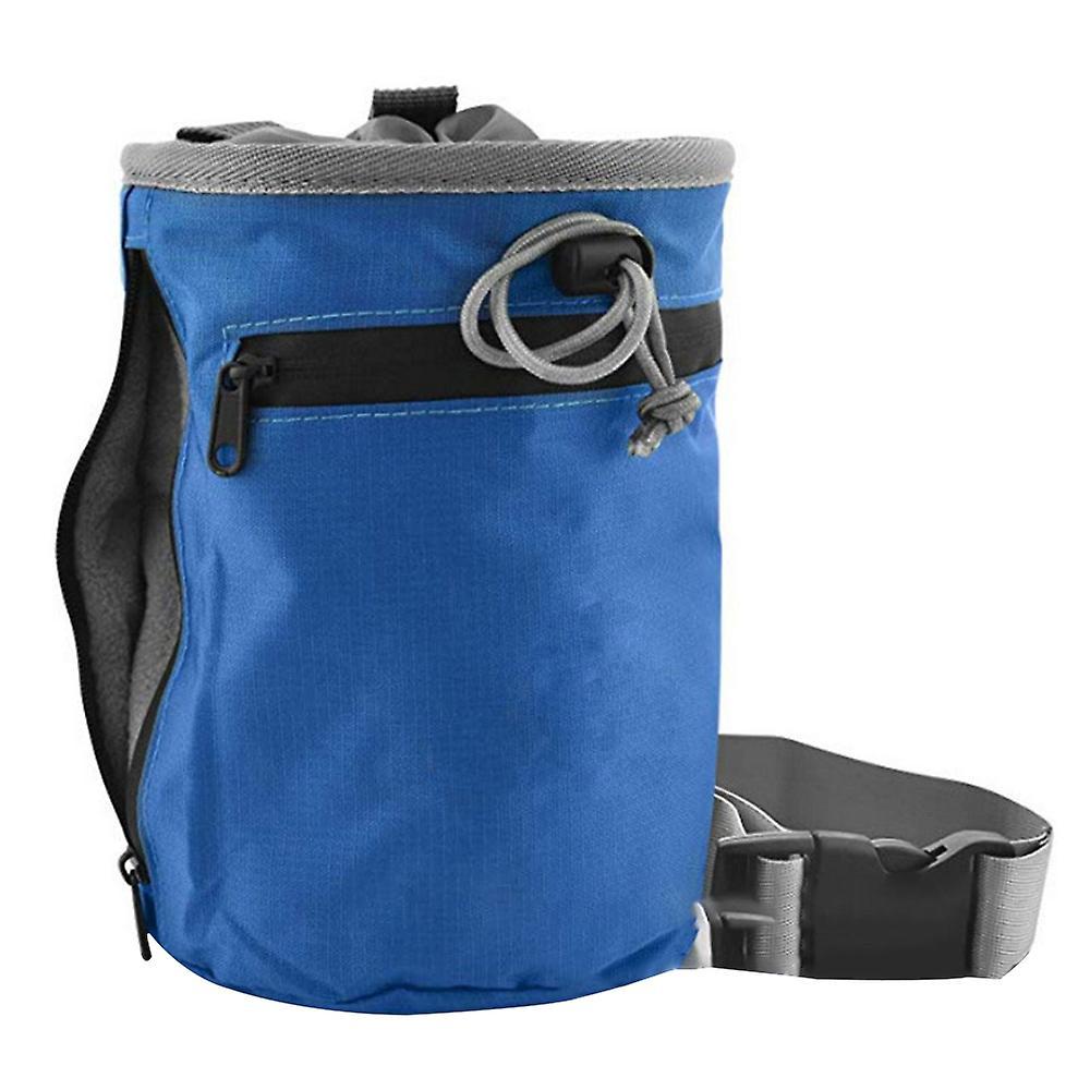 Joyful Chalk Bag For Rock Climbing - Bouldering Chalk Bag Bucket With Quick-clip Belt And 2 Large Zippered Pockets - Rock Climbing Gear Equipment