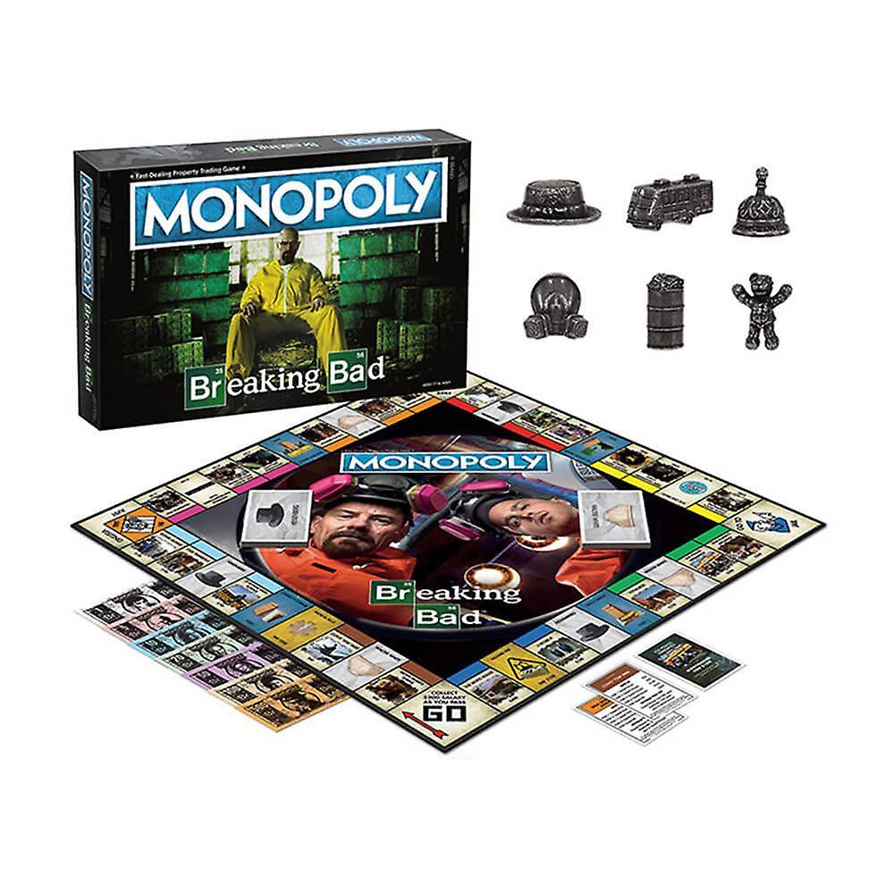 Collectible Monopoly Breaking Bad Edition Tokens Game Board 2-6 Players Ages 17+