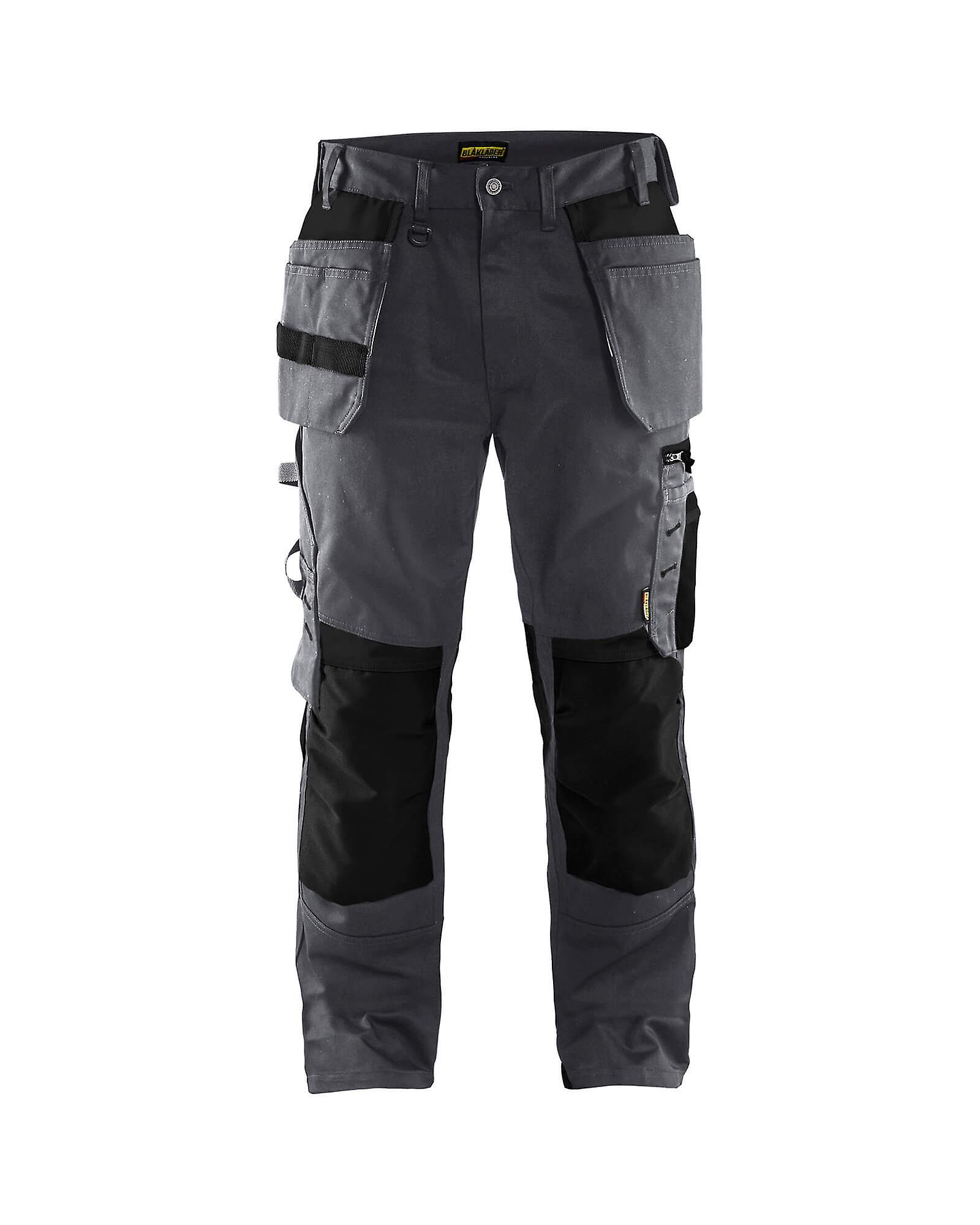 Blaklader 1555 Craftsman Work Trousers - Mens (15551860) - (colours 3 Of 4) Mid grey/black