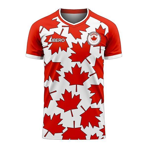 Libero Sportswear Canada 2024-2025 Home Concept Football Kit (Libero) White 5XL