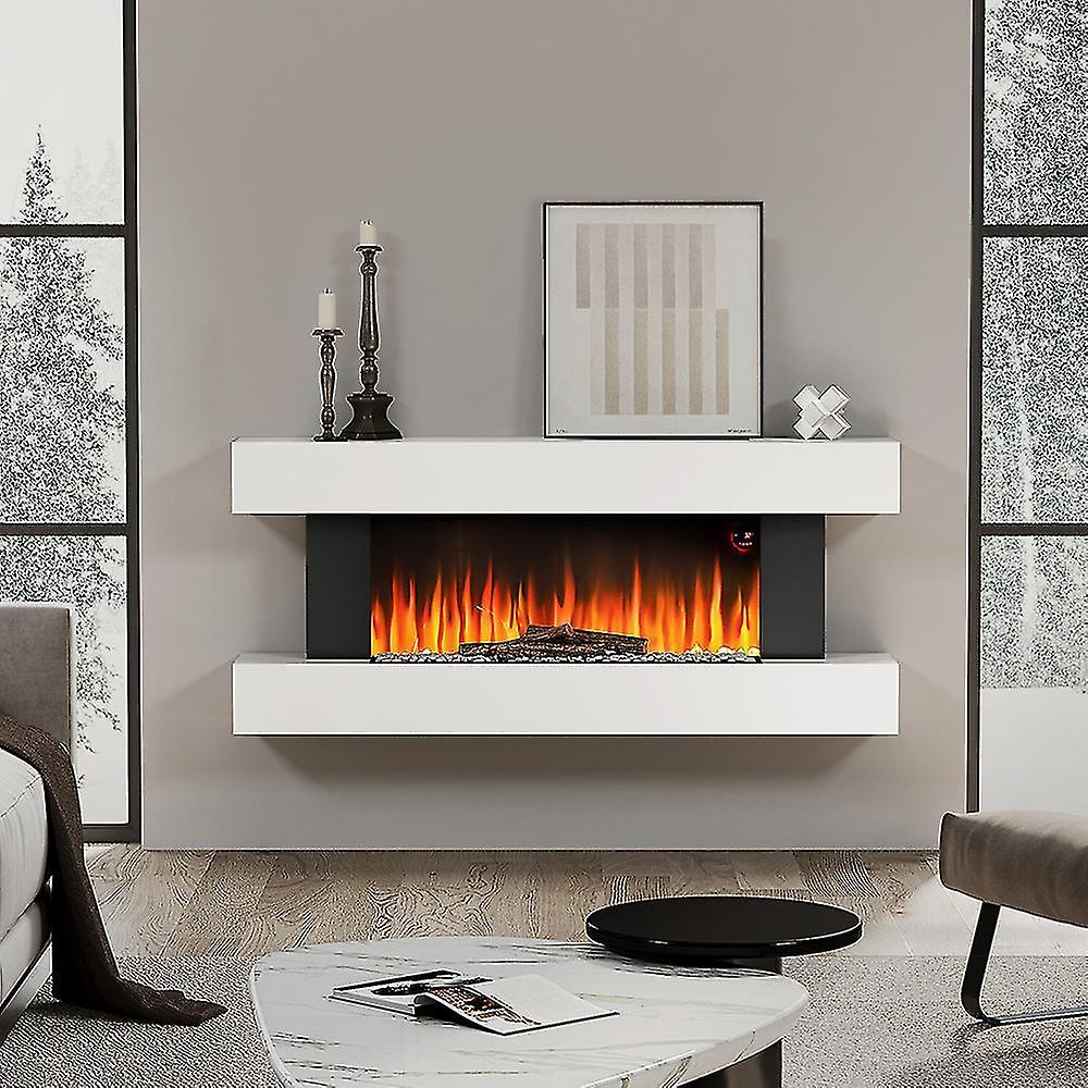 Living And Home 52 INCH LED Electric Fireplace White