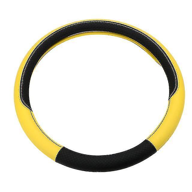 Woyaz Universal Car Steering Wheel Cover Anti Slip Diameter 37-38cm Car-styling Breathable Sport Auto Steering Wheel Covers Micro Fiber Leather