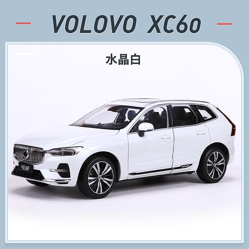 1/18 Volvo Xc60 2022 Suv Diecast Alloy Car Model Toys Hobby Kids Gifts White/silver/gray Gift Collection Ornaments Display Toy Cars