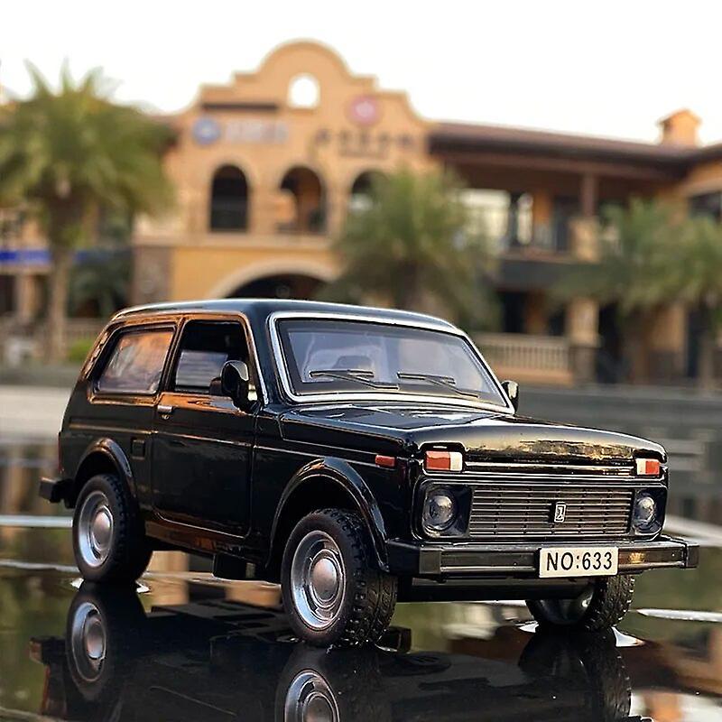 Aintier 1:32 LADA NIVA Classic Car Alloy Car Diecasts & Toy Vehicles Metal Toy Car Model High Simulation Collection Childrens Toy Gift Black