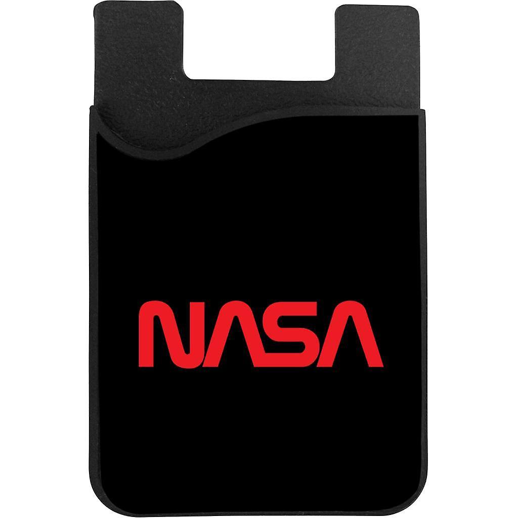 NASA Logo 1975-1992 Phone Card Holder Black 5.5cm x 8.5cm