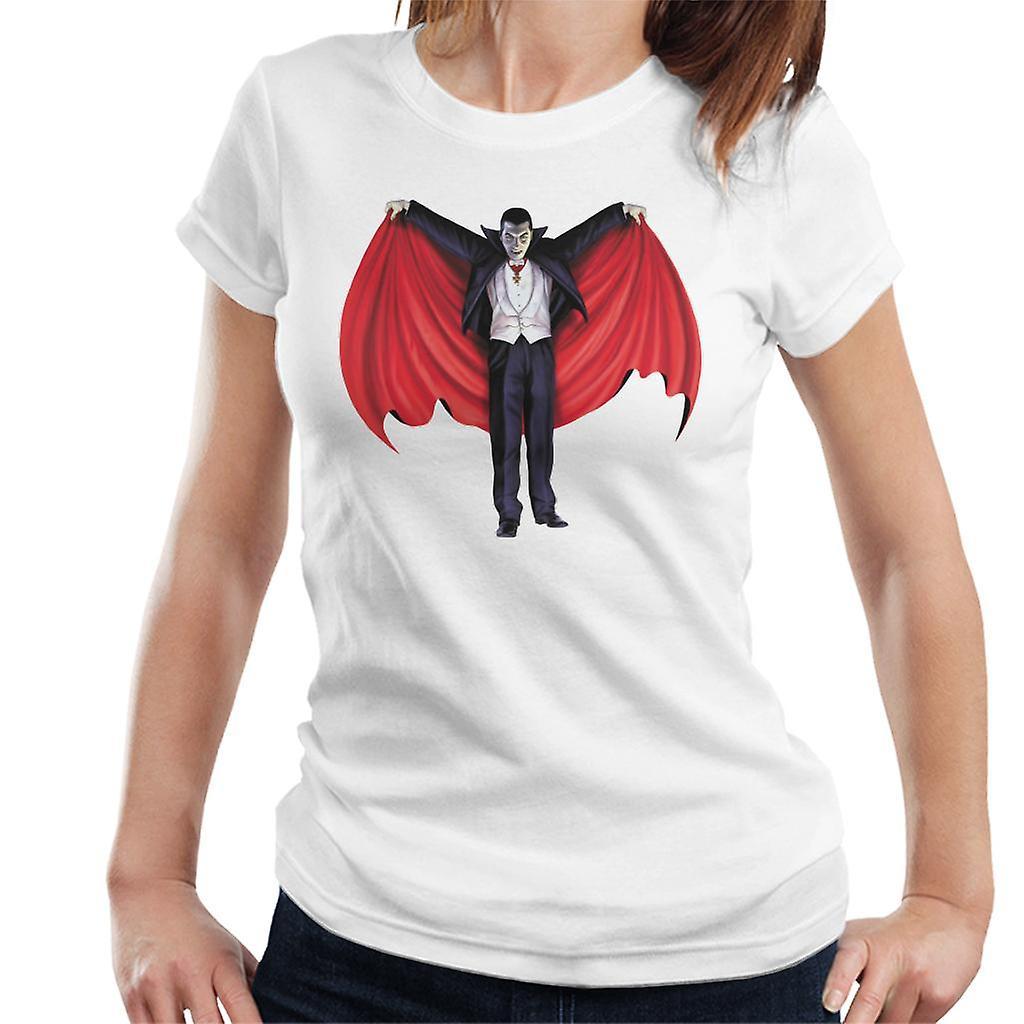 Dracula Cape Full Women's T-Shirt White Medium