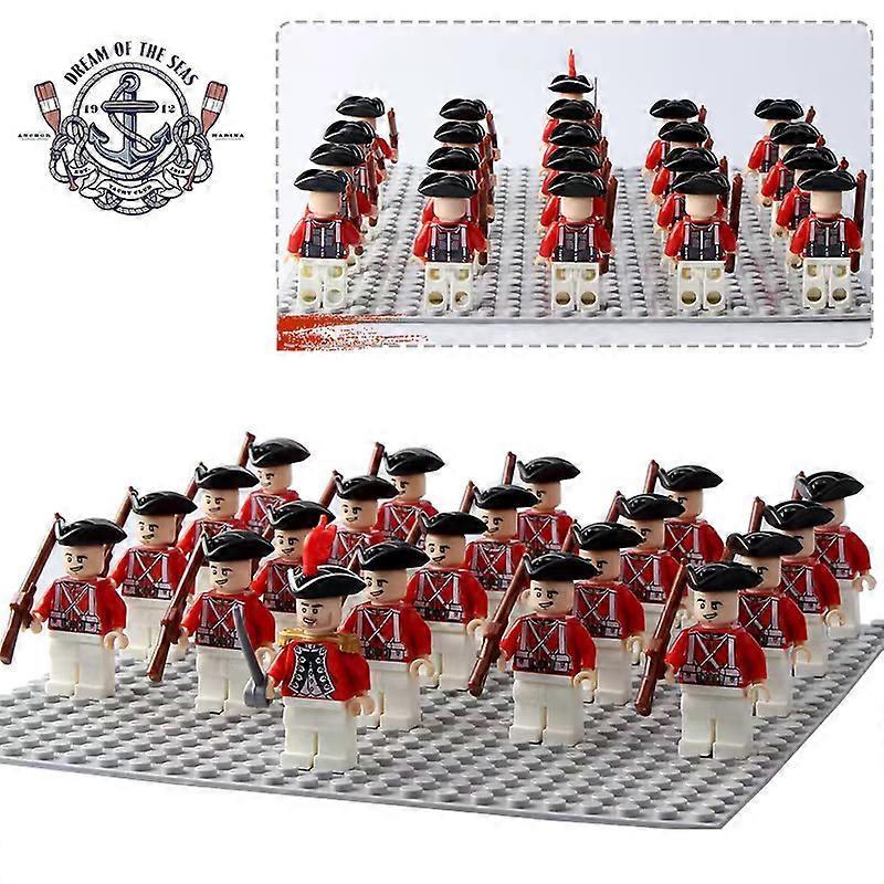 Unbrandded 21PCS Imperial Naval Formation Naval Forces Governor Medieval Pirate Building Block Figure Toy PG998