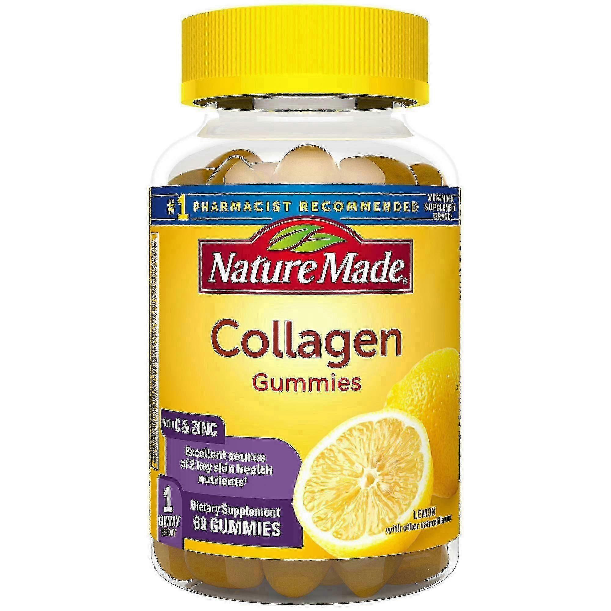 Nature Made Collagen 100 Mg Gummies, Lemon, 60 Ea