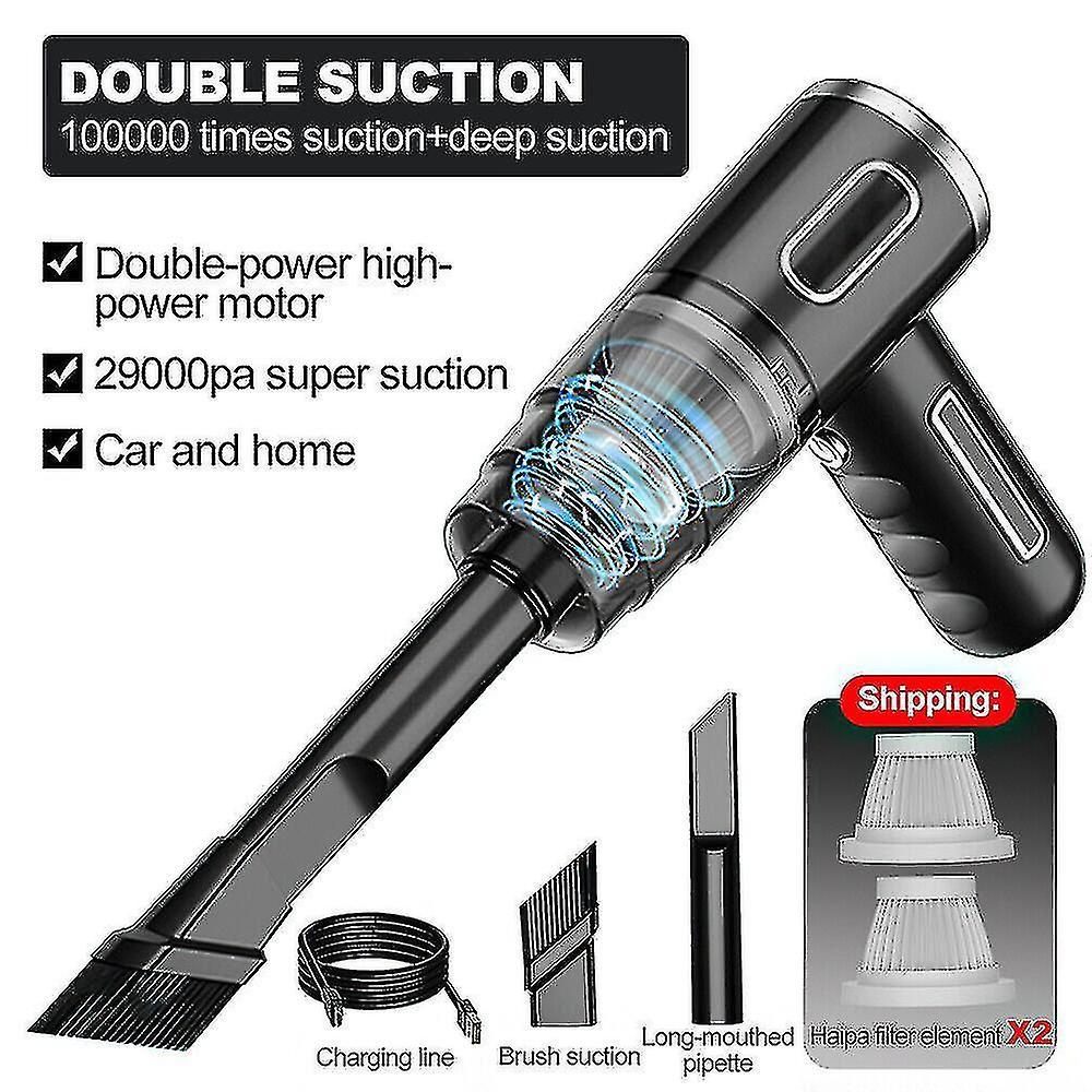 Seenlin 29000pa Powerful Car Vacuum Cleaner Wet/dry Cordless Strong Suction Handheld