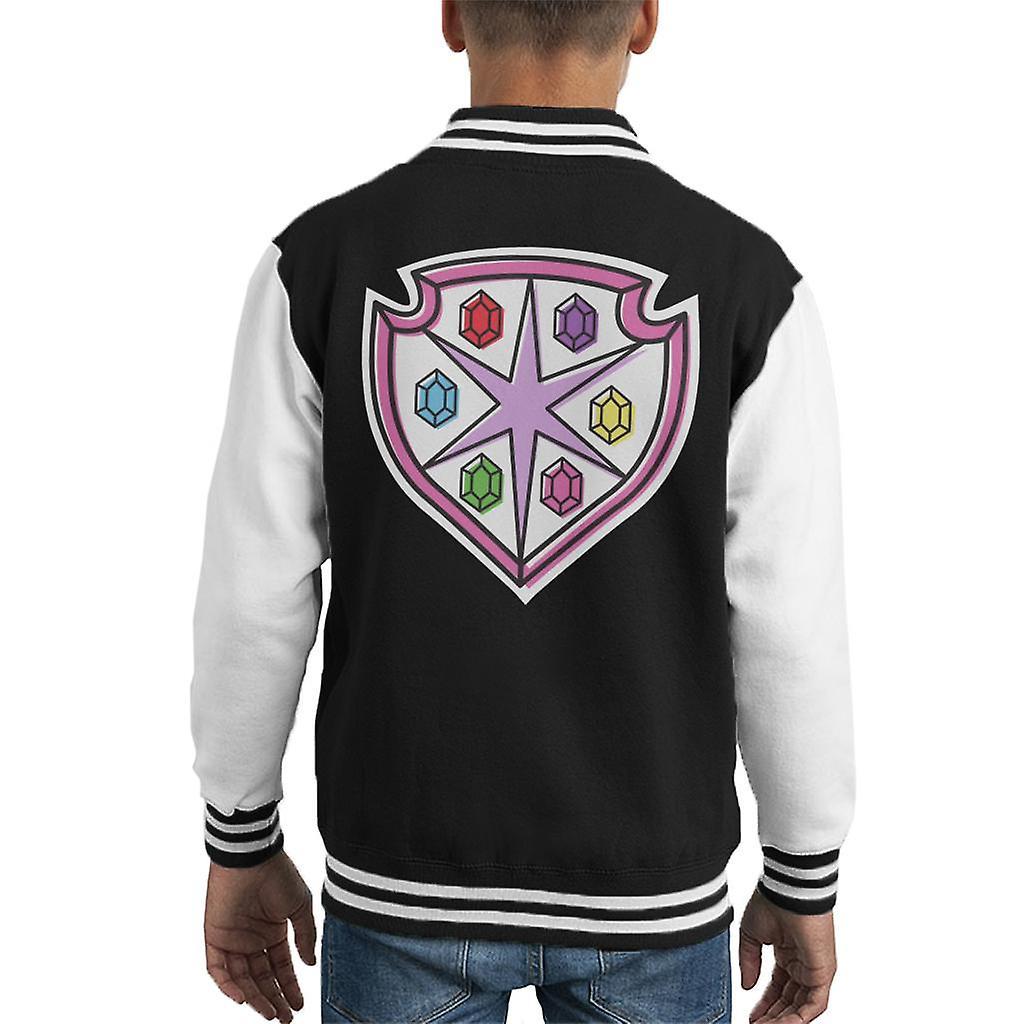 My Little Pony Shining Armor Kid's Varsity Jacket Black/White Small (5-6 yrs)