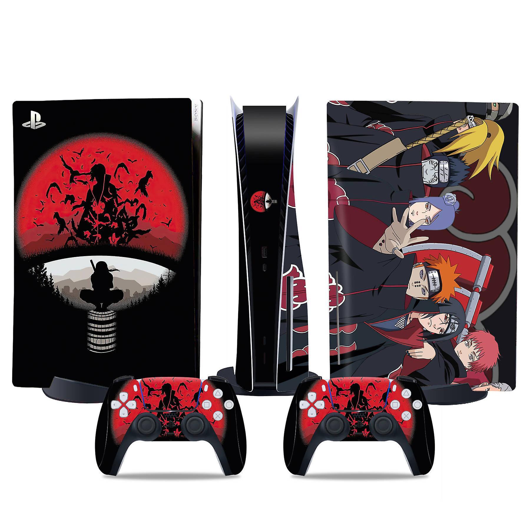 Heyone PS5 optical drive version sticker, cool PS5 skin, controller handle,for PS5 console and controller,NARUTO