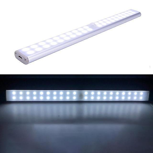 Slowmoose Led Usb Rechargeable Under Cabinet Light, And Wireless With Motion Sensor 40 LED Cold White