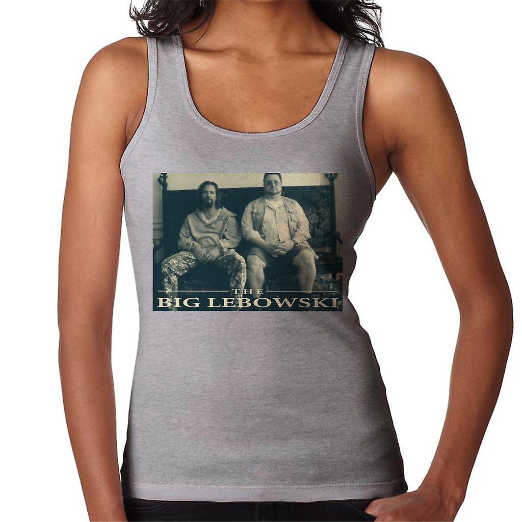 The Big Lebowski The Dude And Walter Sofa Women's Vest Heather Grey Medium